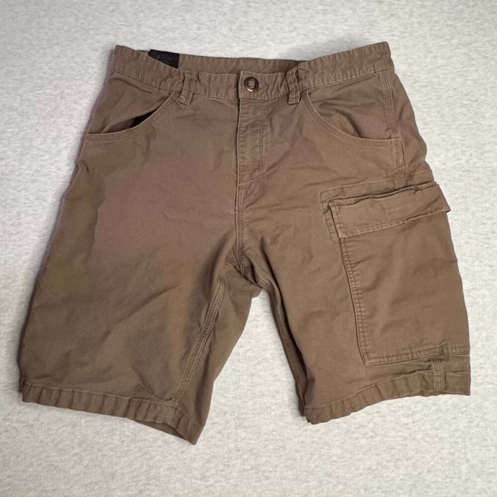 Volcom Workwear Men's Caliper II Relaxed Cargo Work Shorts Size 34 Brindle Brown